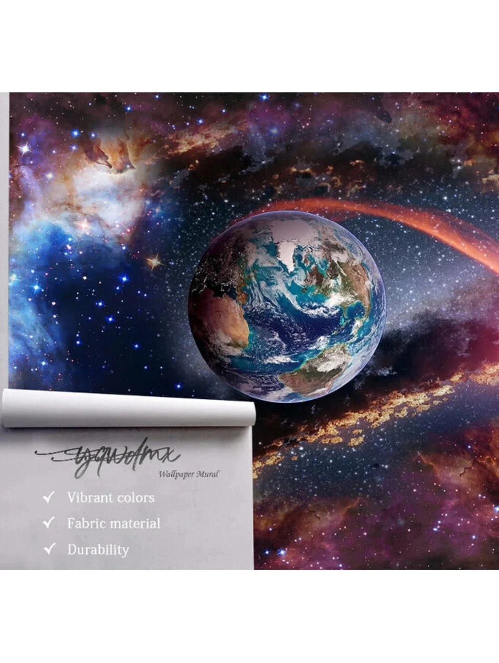 Galaxy Earth Space Wall Mural Wallpaper 140